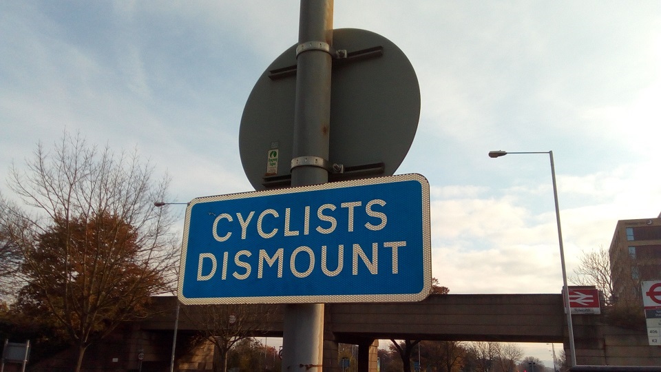 Cyclists Dismount